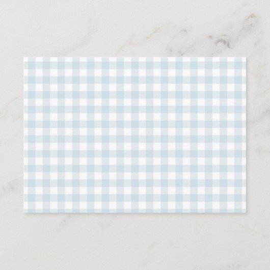 Boy Silly Goose Coquette Blue Bow Diaper Raffle Informatiekaartje (Achterkant)