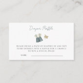 Boy Simple Clothes Waterverf Baby shower Informatiekaartje (Voorkant)