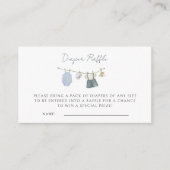 Boy Simple Clothes Waterverf Baby shower Informatiekaartje (Voorkant)