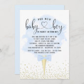 Boy Sip See Cotton Snoep Baby shower Kaart (Voorkant / Achterkant)
