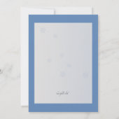 Boy Skier Invitation Kaart (Achterkant)