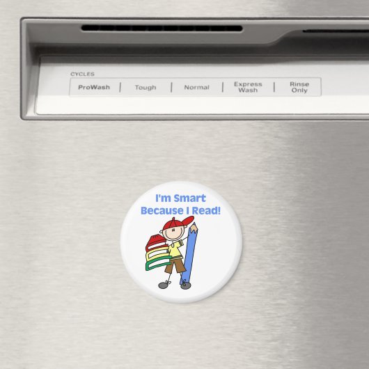 Boy Smart omdat ik las Magneet (Insitu (Vaatwasser))