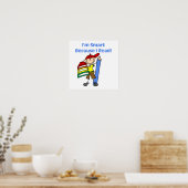 Boy Smart omdat ik las Poster (Keuken)