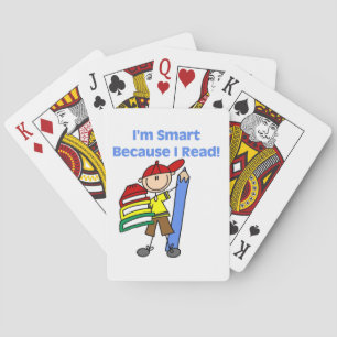 Boy Smart omdat ik las Speelkaarten