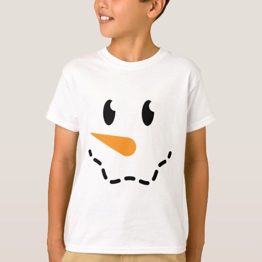Boy Snowman T-shirt (Design 2) (Voorkant)