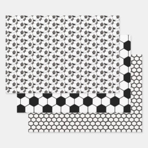 Boy Soccer Field Inpakpapier Vel