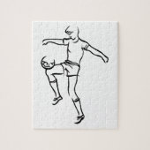 Boy Soccer Player Legpuzzel (Verticaal)