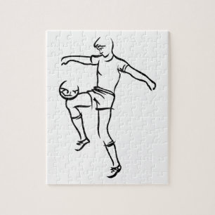 Boy Soccer Player Legpuzzel