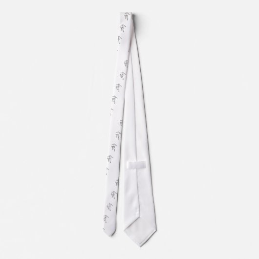 Boy Soccer Player Stropdas (Achterkant)