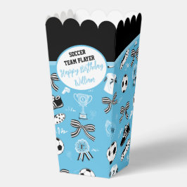 Boy Soccer Player verjaardagsfeestje blauw Bedankdoosjes