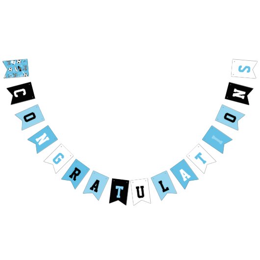 Boy Soccer Player verjaardagsfeestje blauw Vlaggetjes (Alle)