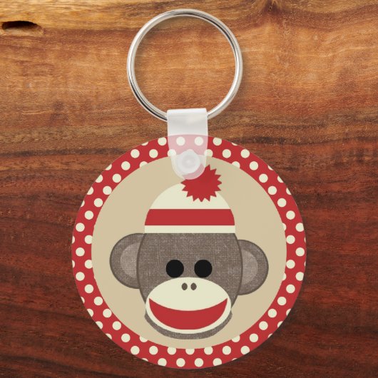 Boy Sock aap sleutelhanger (Voorkant)