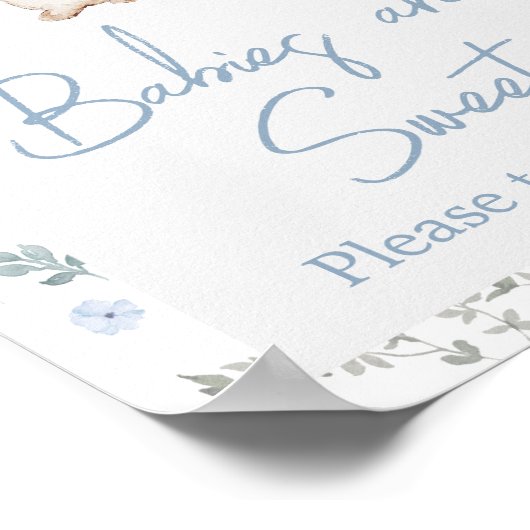 Boy Some Bunny Baby shower Babies zijn Sweet Poster (Hoek)
