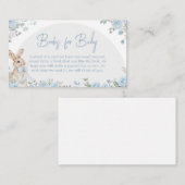 Boy Some Bunny Baby shower Boeken voor Baby Informatiekaartje (Voorkant / Achterkant)