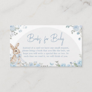 Boy Some Bunny Baby shower Boeken voor Baby Informatiekaartje
