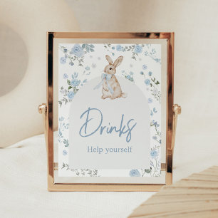 Boy Some Bunny Baby shower Drinken Poster
