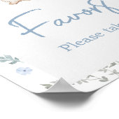 Boy Some Bunny Baby shower Favors Sign Poster (Hoek)