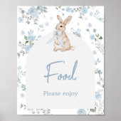 Boy Some Bunny Baby shower Food Poster (Voorkant)