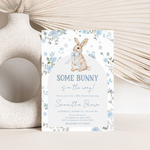 Boy Some Bunny Baby shower Kaart