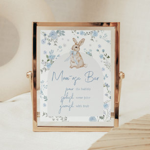Boy Some Bunny Baby shower Mom Osa Bar Poster