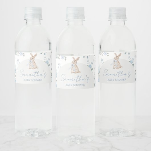 Boy Some Bunny Baby shower Waterfles Etiket (Flessen)