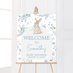 Boy Some Bunny Baby shower Welkom Poster