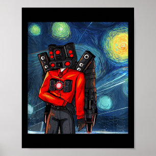 Boy Speakerman Videogame Controller Gamer Poster