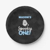 Boy Spooky Een Verjaardag Borden Papieren Bordje (Voorkant)