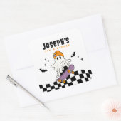 Boy Spooky Halloween Verjaardag Sticker (Envelop)