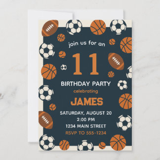 Boy Sports Football Thema Verjaardagsfeest Kaart