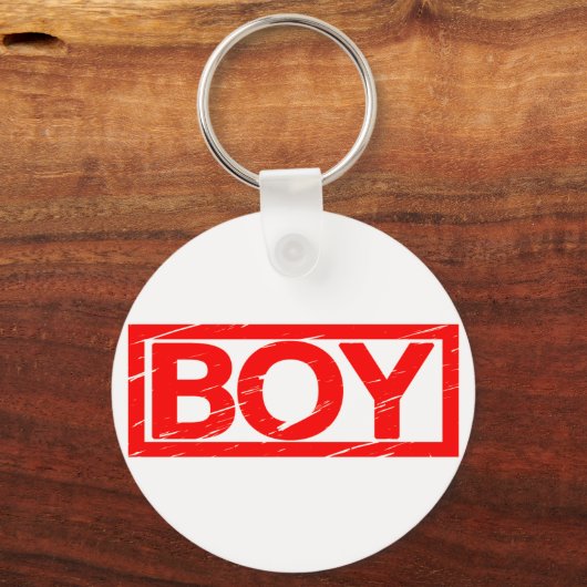 Boy Stamp Sleutelhanger (Achterkant)