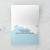 Boy Stick Figuur Zomerkamp Denken aan jou Kaart (Binnen)