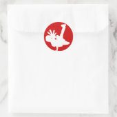 BOY sticker wit/rood (Tas)