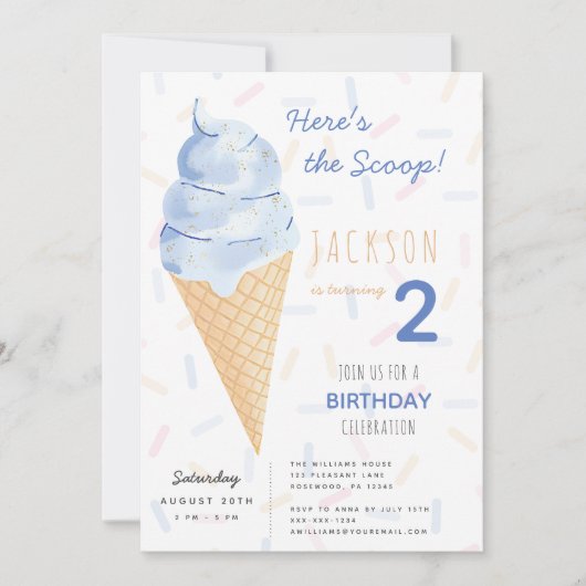 Boy Summer Birthday Kaart (Voorkant)