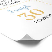 Boy Sunshine Rainbow Birthday Milestone Poster (Hoek)