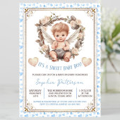 Boy Sweet Valentijn Cherub Baby shower Kaart
