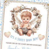 Boy Sweet Valentijn Cherub Baby shower Kaart