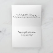 Boy Swimmer Verjaardag Kaart (Binnen)