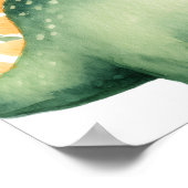 Boy T-rex Dinosaur Birthday Party Welcome Poster (Hoek)