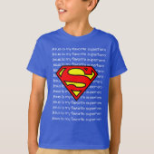 Boy T-shirt. Jesus is my favorite superhero! T-shirt (Voorkant)