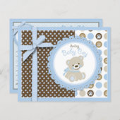 Boy Teddy Bear Advice Kaart (Voorkant / Achterkant)