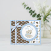 Boy Teddy Bear Advice Kaart (Staand voorkant)