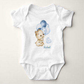 Boy Teddy Bear Baby Beer Baby Bodysuit