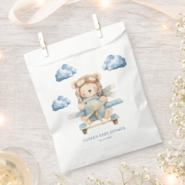 Boy Teddy Bear Baby shower Bedankzakje