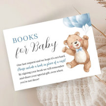 Boy Teddy Bear Baby Shower Books For Baby
