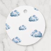 Boy Teddy Bear Baby shower Dank u Gift Labels (Achterkant)