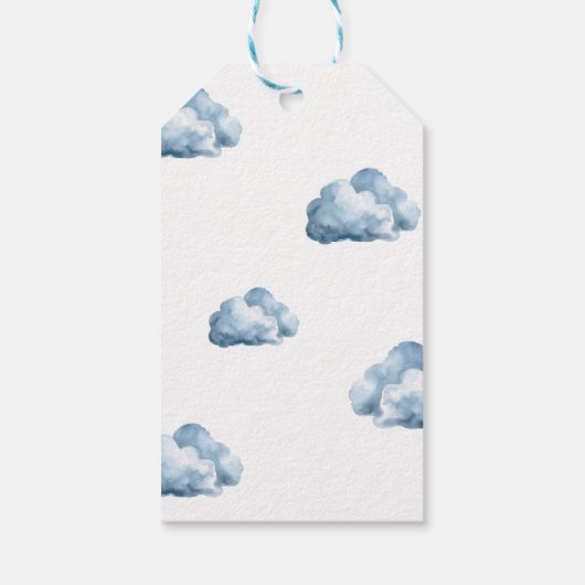 Boy Teddy Bear Baby shower Dank u Gift Labels Cadeaulabel (Achterkant)