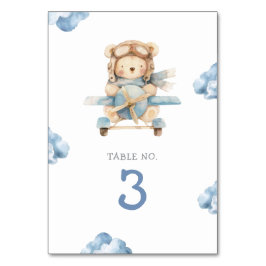 Boy Teddy Bear Baby shower Kaart