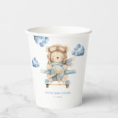 Boy Teddy Bear Baby shower Papieren Bekers (Voorkant)