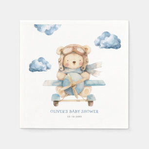 Boy Teddy Bear Baby shower Servet